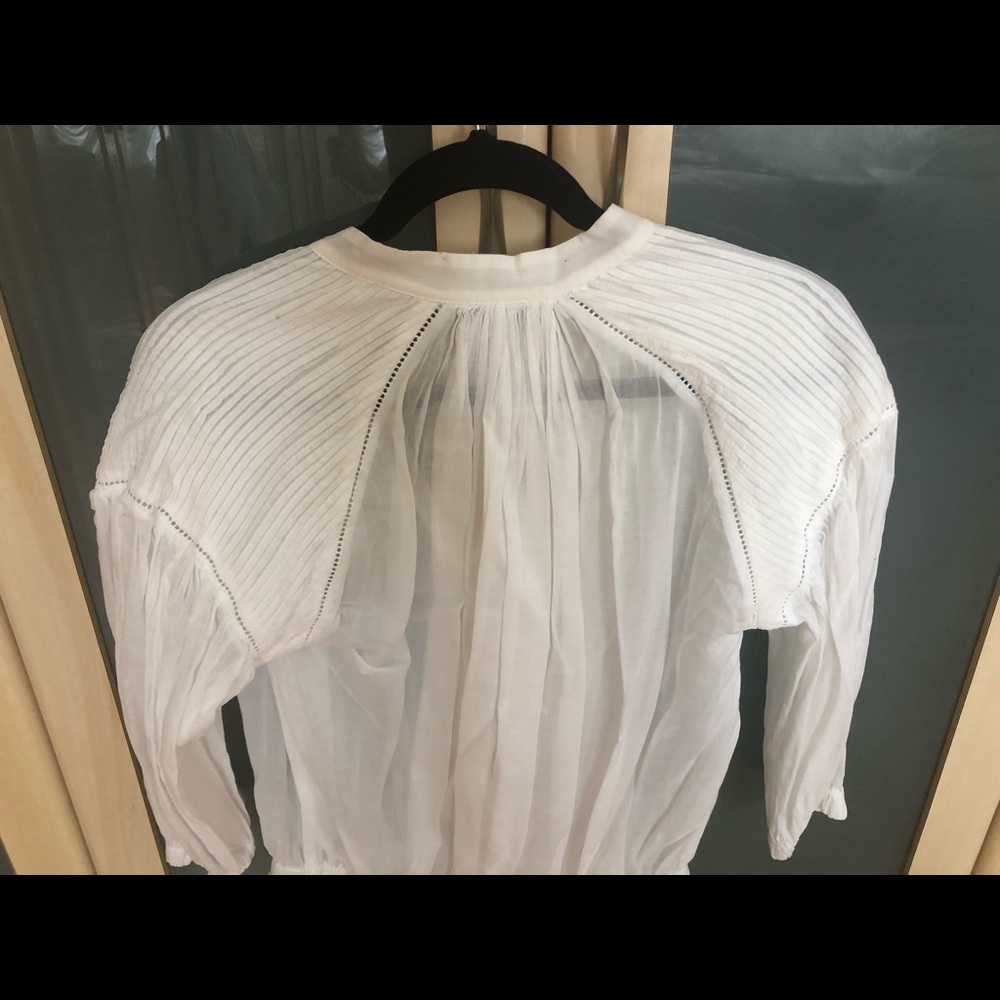 Zara Basic White Blouse Size Small - image 5